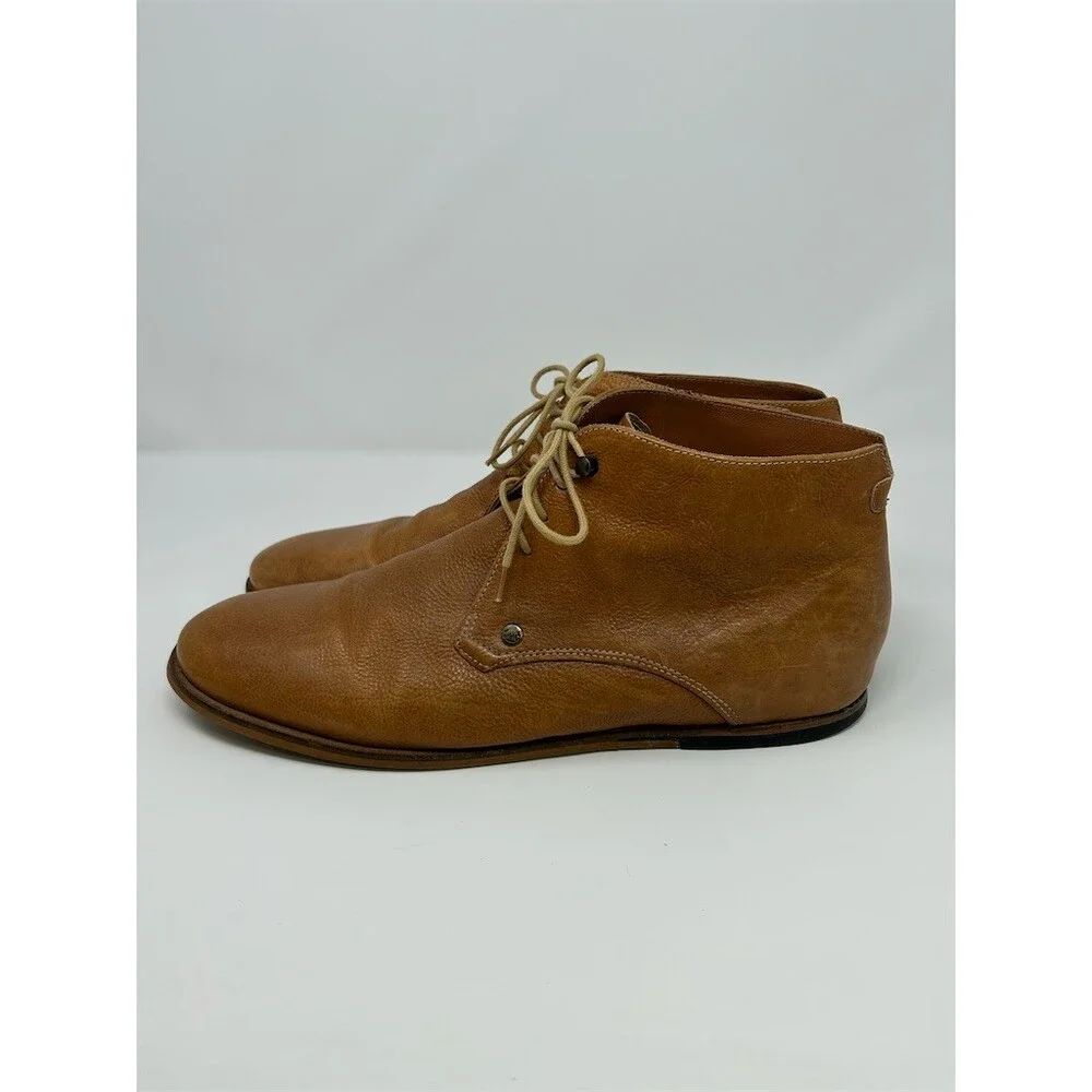 Frank Wright Smith Men's Chukka Desert Ankle Boots Brown Lace Up Size 10